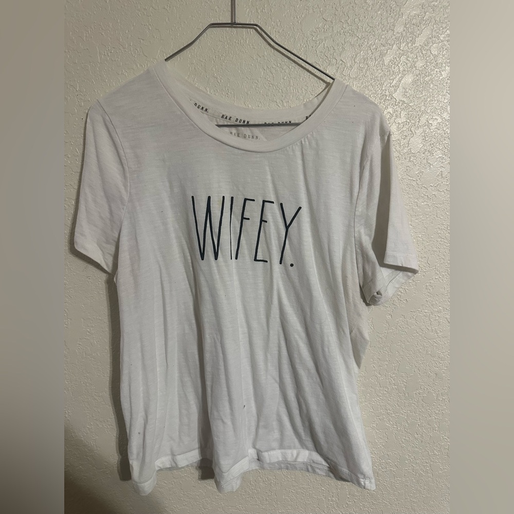 Rae Dunn Wifey tee shirt blouse T-shirt casual cute xl extra large